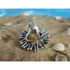 Ring with amber in marine setting | AmberWave
