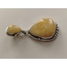 Unique amber and silver pendant | AmberWave