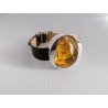 Watch bracelet with brown leather strap | AmberWave