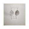 Pendientes con ámbar en engaste de plata | AmberWave