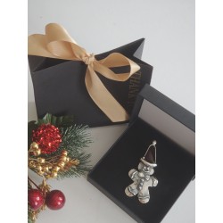 Wisiorek - ciasteczko świąteczne z bursztynowa czapą