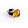 Watch bracelet with brown leather strap | AmberWave
