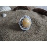 Ring with round amber and original setting | AmberWave