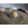 Ring with round amber and original setting | AmberWave