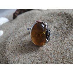 Unique ring with small rose | AmberWave