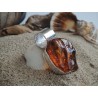 Unique pendant with natural raw amber nugget | AmberWave
