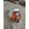 Unique pendant with natural raw amber nugget | AmberWave