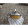 Ring with honey-white amber | AmberWave