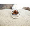 Ring with cognac-colored Baltic amber | AmberWave