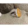 Anillo con ámbar miel y sol | AmberWave