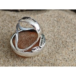 Ring with honey-sunny amber | AmberWave