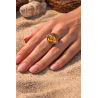 925 silver ring with natural Baltic amber | AmberWave