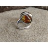 925 silver ring with natural Baltic amber | AmberWave