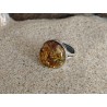 925 silver ring with natural Baltic amber | AmberWave