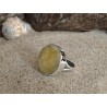 Coin ring with exceptional honey-white amber | AmberWave