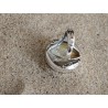 Coin ring with honey-white amber | AmberWave