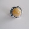 Ring with round amber and original setting | AmberWave