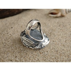 Ring with beautiful amber in original setting | AmberWave