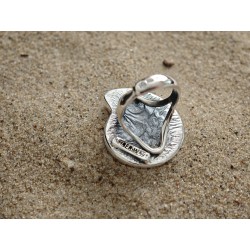 Unique ring with ammonite. | AmberWave