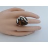 Ring with lizard and cognac-colored amber | AmberWave