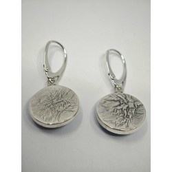 Pendientes de plata con ámbar y magnesita turquesa