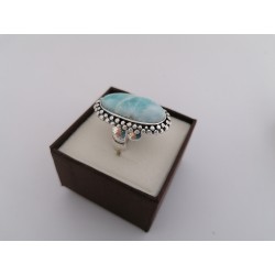 Unique ring with larimar | AmberWave