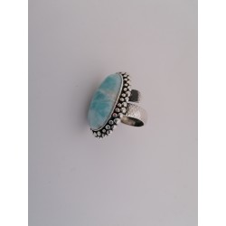 Unique ring with larimar | AmberWave