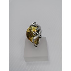 Ring with lizard. Adjustable. | AmberWave