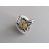 Ring with round amber and original setting | AmberWave